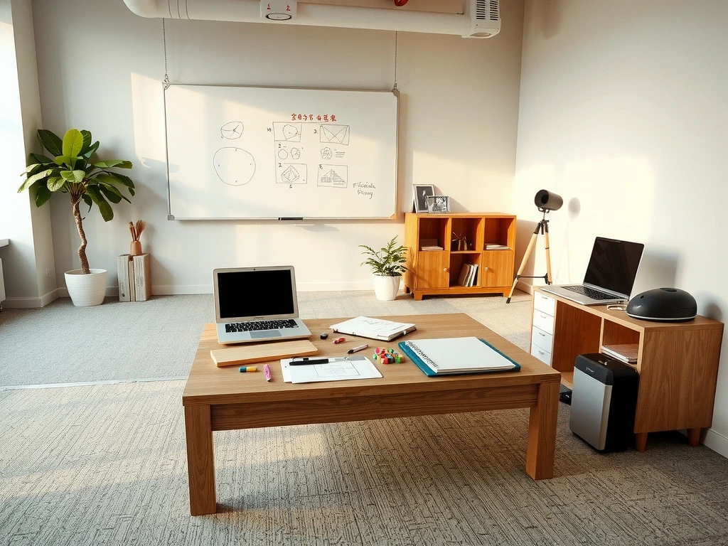 Studio workspace atmosphere